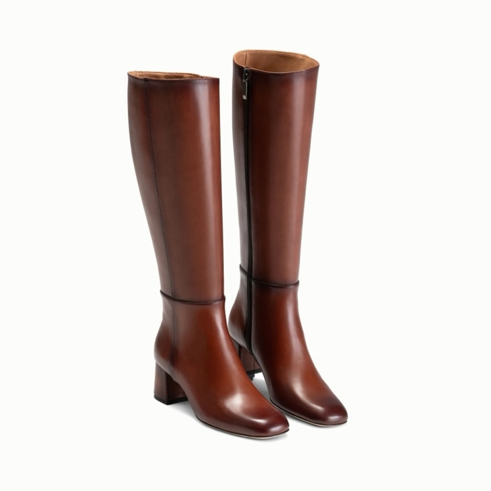 Brand New- Magnanni Elayne Rider Boots in Light Brown 🤎👢